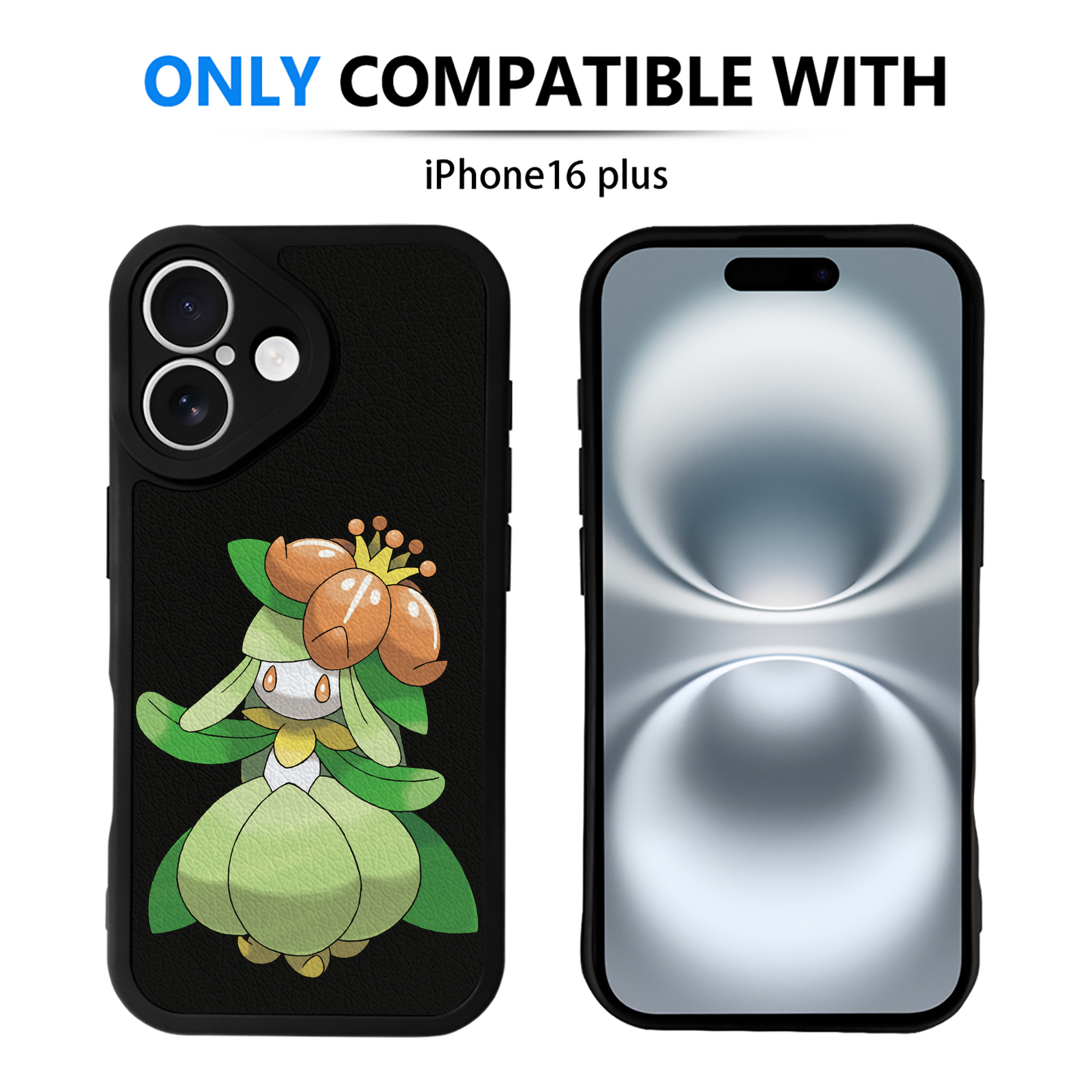 （画像用） ポケットモンスター Pokémon 【iPhone 16シリーズ対応】シリコンスマホケース（レザー調） 材質：シリコン